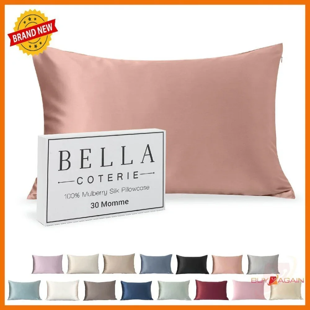 Luxury 30 Momme Mulberry Silk Pillowcase for Hair & Skin Care